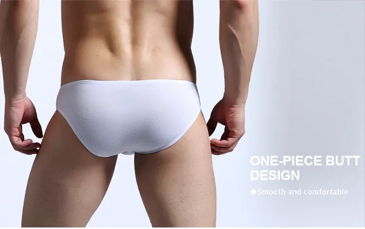 5pcs Men's briefs U convex mode thin stretch sexy low waist tight narrow hem underpants