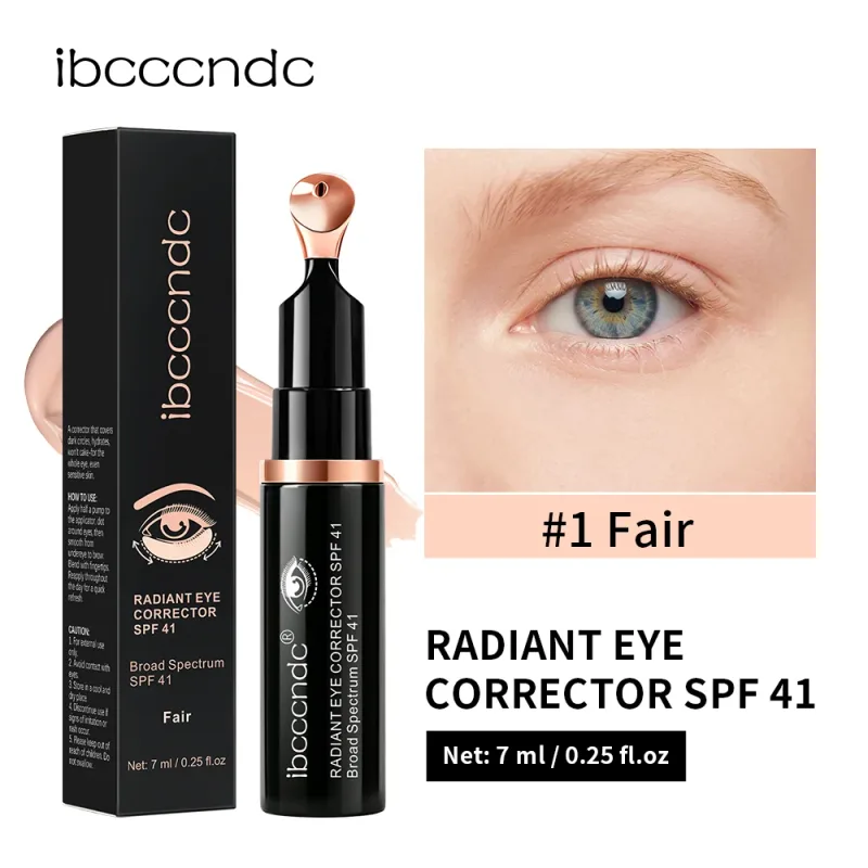 Lakerain protetor solar para os olhos, corretivo spf41, melhora a escuridão sob os olhos, hidratação de longa duração, alivia o inchaço, creme corretor de olhos