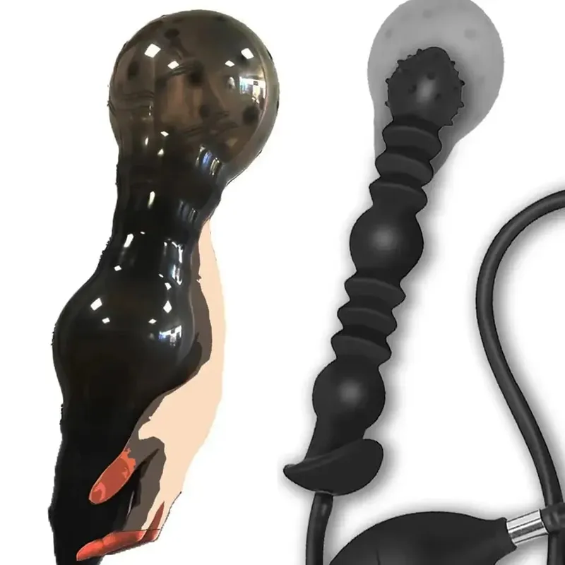 Expansor anal expandir inflável anal plug oversized enema treinamento butt plug dilatador bunda brinquedo sexual de próstata para homens