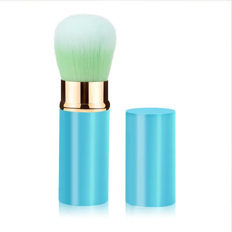 1 pçs pincéis de maquiagem retrátil pó fundação mistura blush rosto kabuki escova maquiagem compõem ferramentas cosméticas