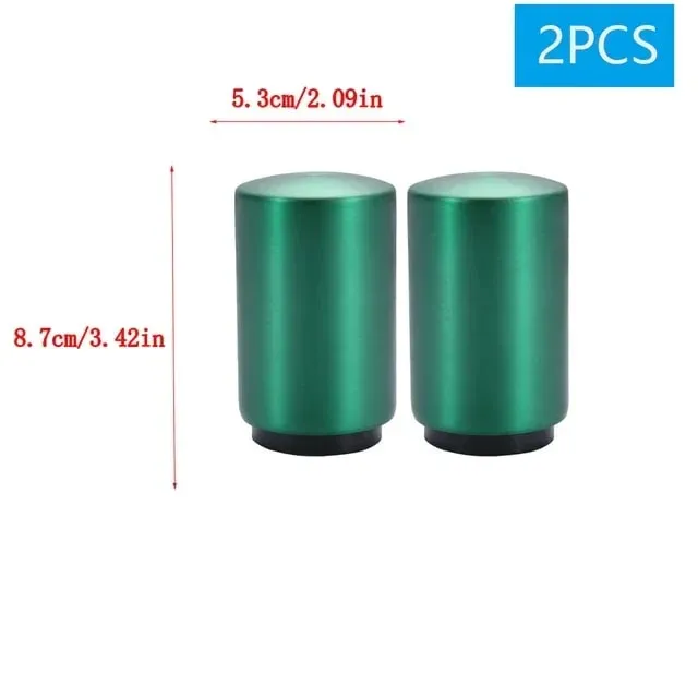 1/2 pçs abridor de garrafa de cerveja automático aço inoxidável push down abridor para ímã cerveja soda boné bar festa acessórios de cozinha
