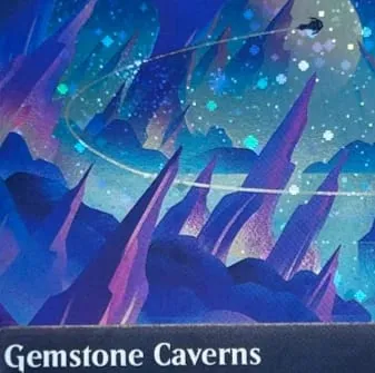 LK61 Galaxy Foil Templo Eldrazi Cavernas de Pedras Preciosas Santuário Sem Deus Galaxy Foil Cartões Proxy TCG de alta qualidade (Núcleo Preto)