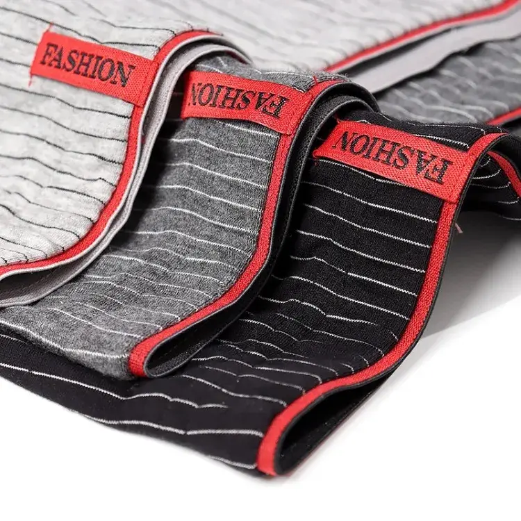 Men's Boxer Underwear Soft Breathable And Comfortable Briefs Striped Trendy Personality Casual Loose Boxers Panties Stylish