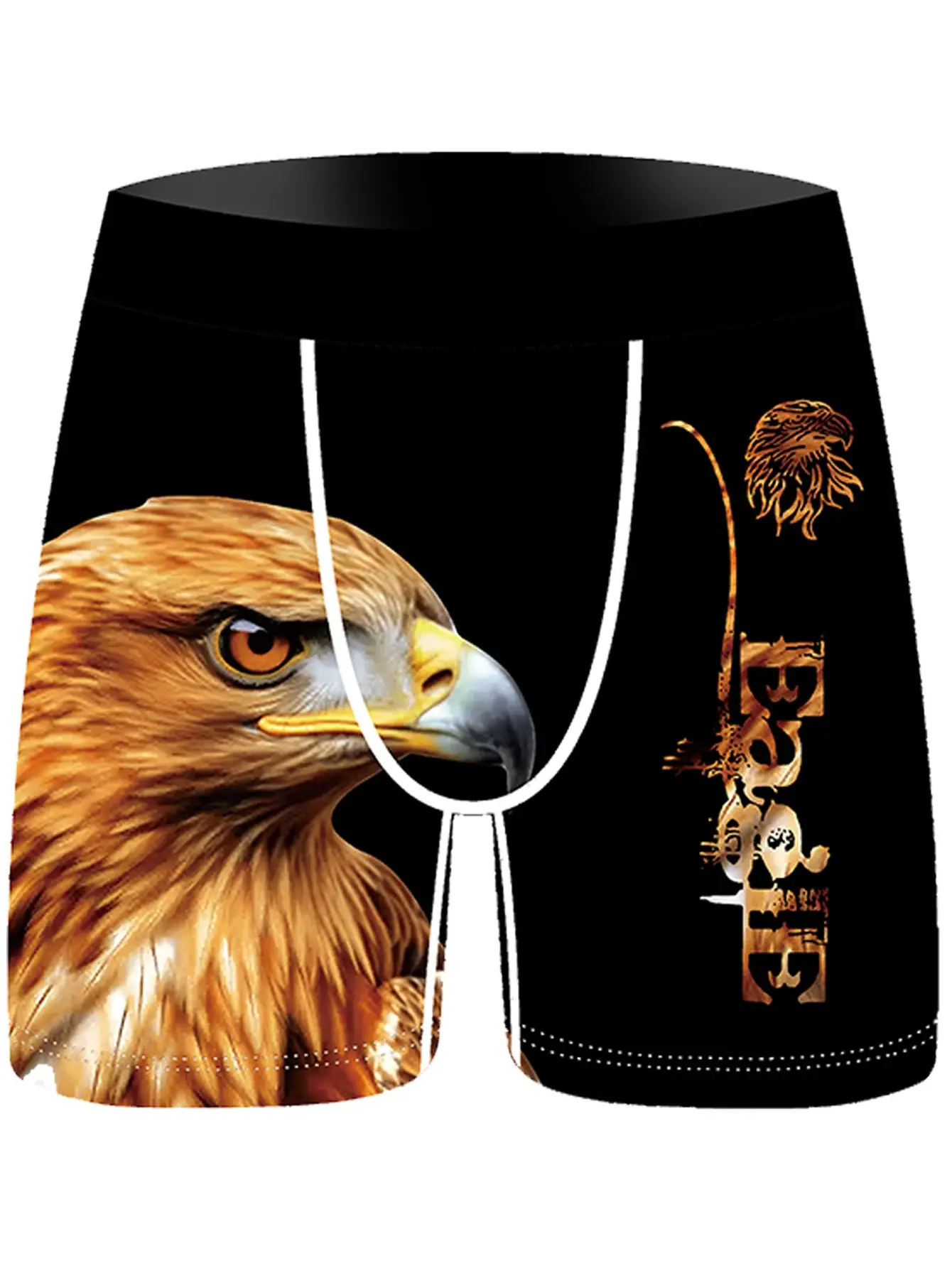 Lot de 3 boxers à la mode pour hommes, sous-vêtements confortables, doux, à la mode, imprimés, décontractés et polyvalents pour hommes 3256813065858825