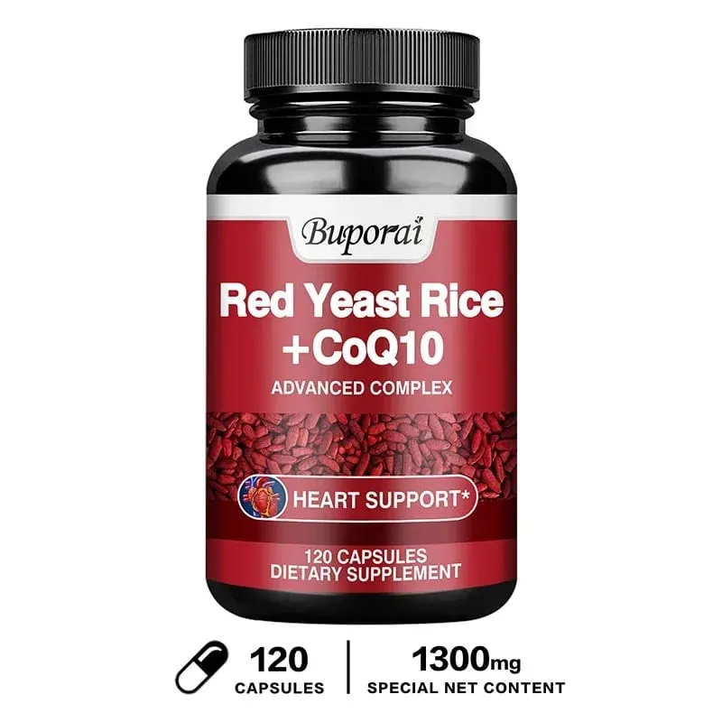 Red Yeast Rice with CoQ10 Supplement - Antioxidant Support for Energy and Heart HealthSupplementsSupplements