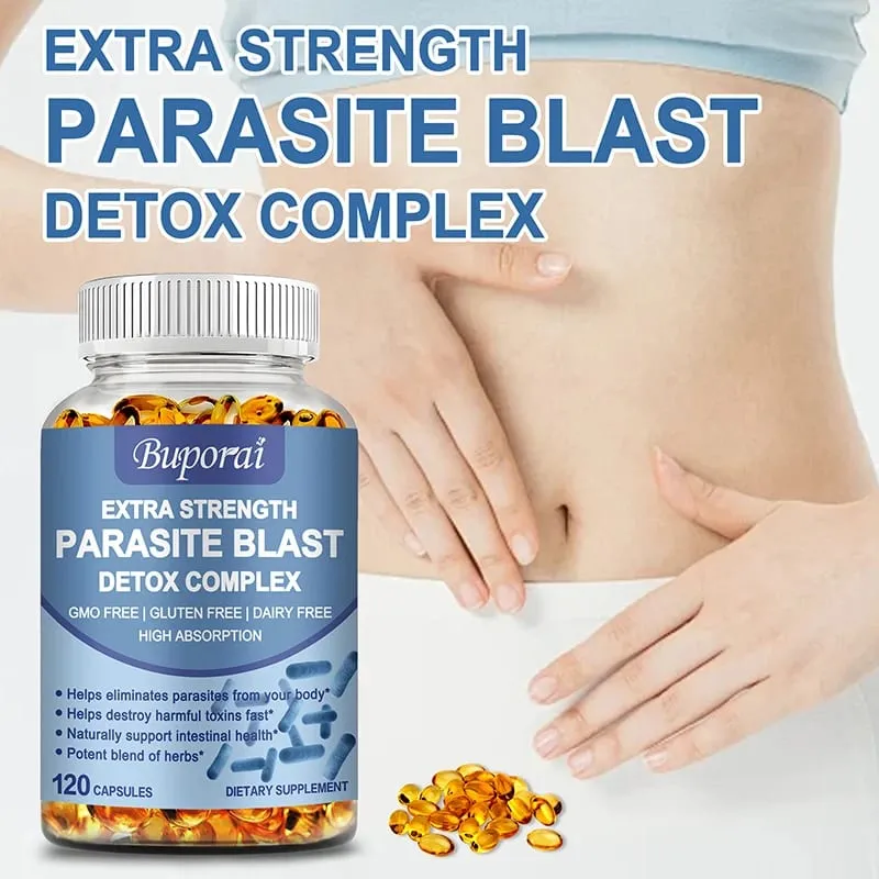 Parasite Blast Detox Complex - Eliminate Parasites Supports Intestinal Cleansing Enhance Immunity Promote Digestion