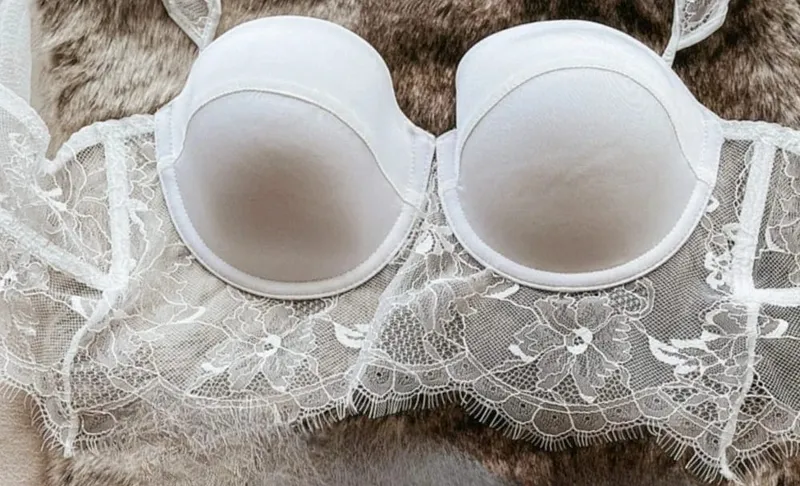Conjunto de 2 peças de lingerie feminina chique de renda com aro macio, costas em U profundas, copo fino, push-up, verão, respirável, roupa íntima íntima S-XL