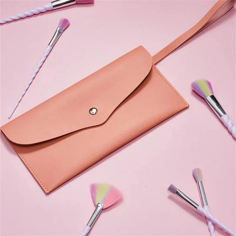 10 pçs/set Pincéis de Maquiagem Coloridos Conjunto Fundação Sombra Em Pó Pincel de Maquiagem Ferramentas Cosméticas pinceaux maquillage licorne