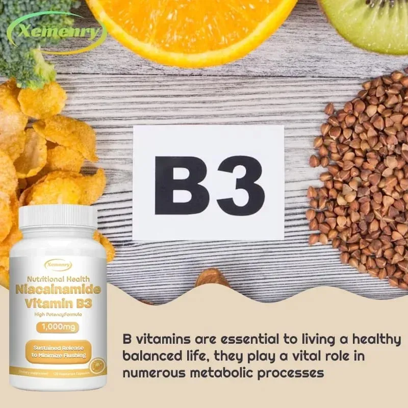 菸鹼醯胺維生素 B3 膠囊 - 支持大腦功能和心臟健康，促進能量產生並增強免疫力
