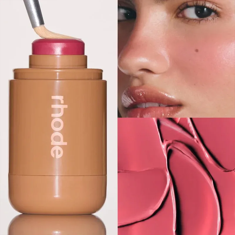 Maquiagem novo modelo reduzir inchaço olho remendo casca de banana picante marg caixa de suco bolso blush vara não-desvanecimento à prova dwaterproof água blush