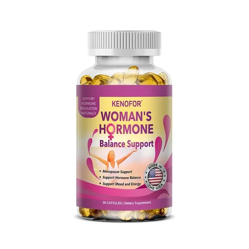 女性更年期支持補充品 - 緩解疲勞、腹脹、熱潮紅、情緒波動 - 支持經前症候群、經前憂鬱症、多囊性卵巢綜合症