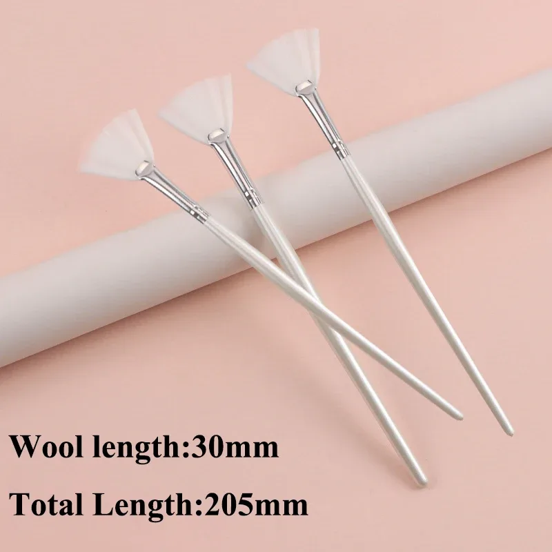 Practical Facial Brushes Fan Makeup Brushes Portable Mask Brush Cosmetic Tools for Women Flexible Facial Soft Mask Applicator