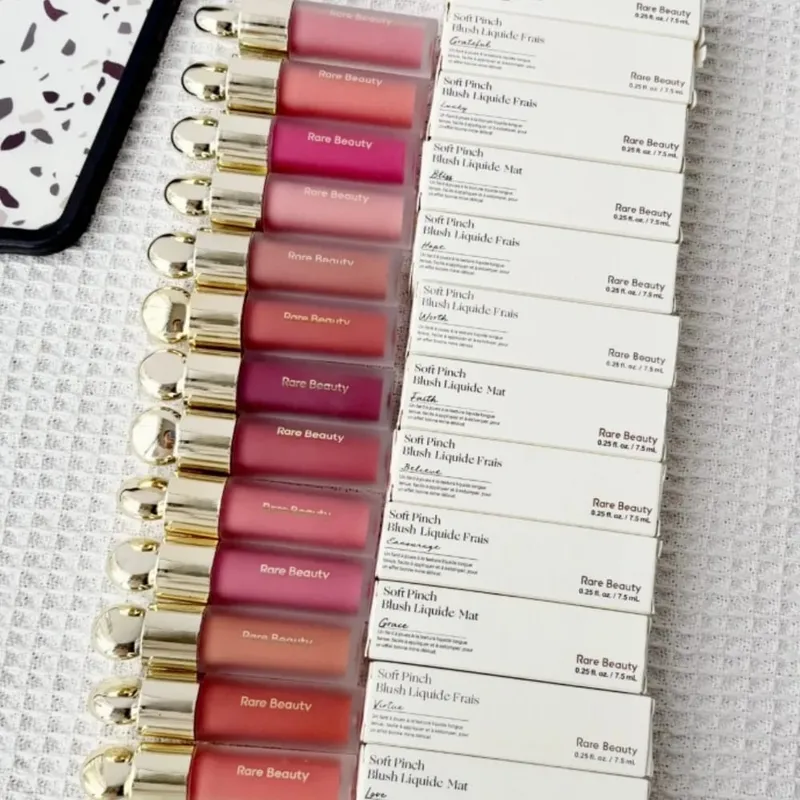 Rare Beauty Soft Pinch Liquid Blush Silky Lightweight Breathable Long Lasting Plump Makeup Hope Love Virtue Happy Wonder Worth