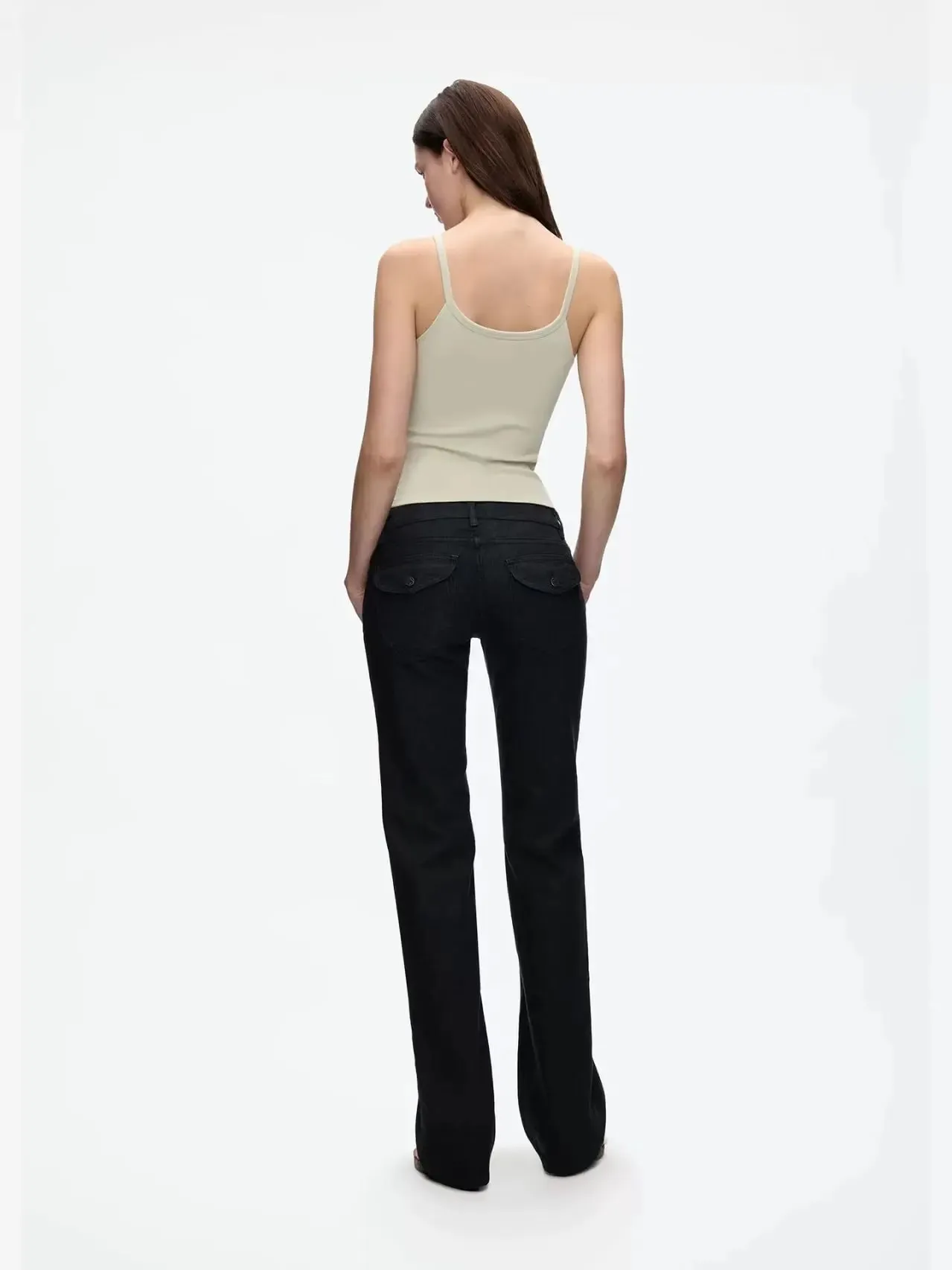 Tank American Style Crew Neck Slim Fit Stretch Basic Crop Top Sweet & Cool Sexy Camisole Vest