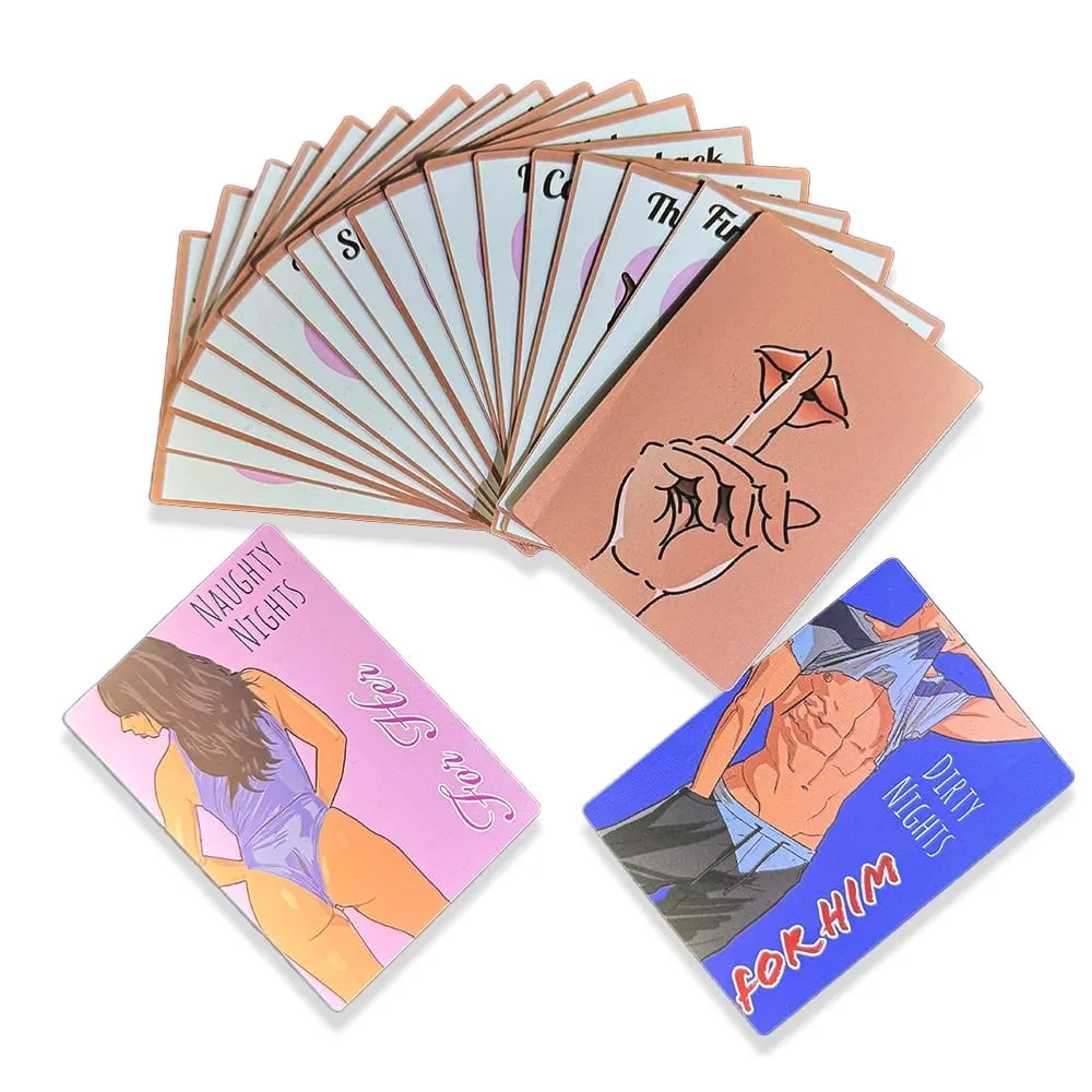 22pcs Romantic Couples Card Game Fun Date Night Board Game Truth or Dare Cards Intimate Game for Lovers Anniversary Gift Toys