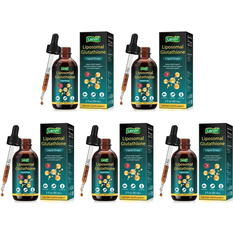 Lenm Liposomal Glutathione Liquid Drops Antioxidant Defense Support with Vitamin C and NAC Sugar Free and Gluten Free 60 ML — image 11