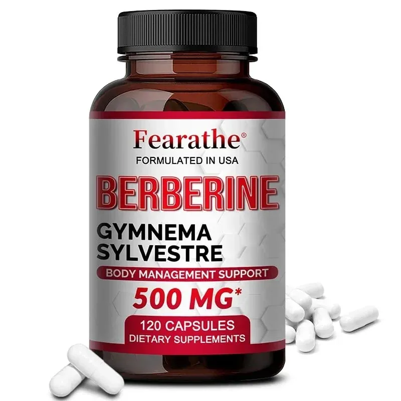 Berberine Capsules Maximum Potency for Blood Sugar Levels Immune System Health High Strength Healthy Weight Management