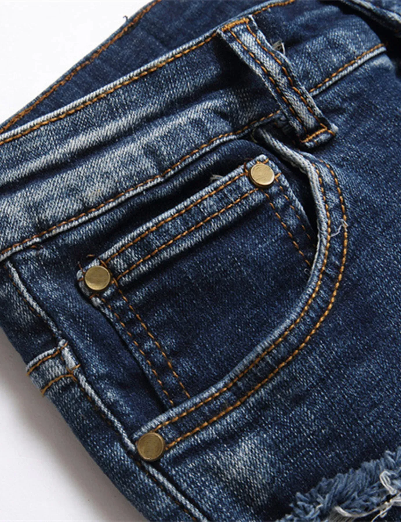 Novo punk jeans masculino com contas de unhas múltiplos buracos retalhos estilo mendigo moda masculina rua personalidade pequena reta