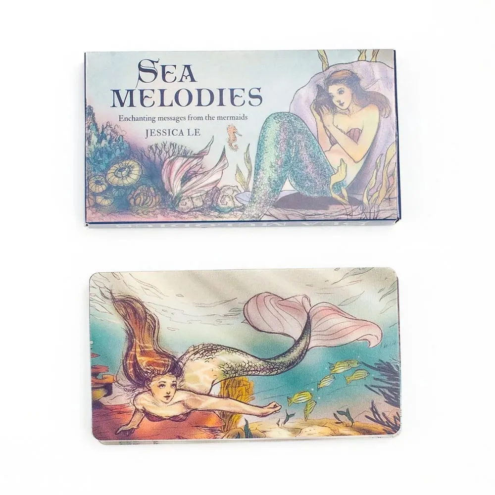 Sea Melodies Magical Messages Word Cards Mini Edition for Family Gatherings 40Pcs 11*6cm Board Game English Version