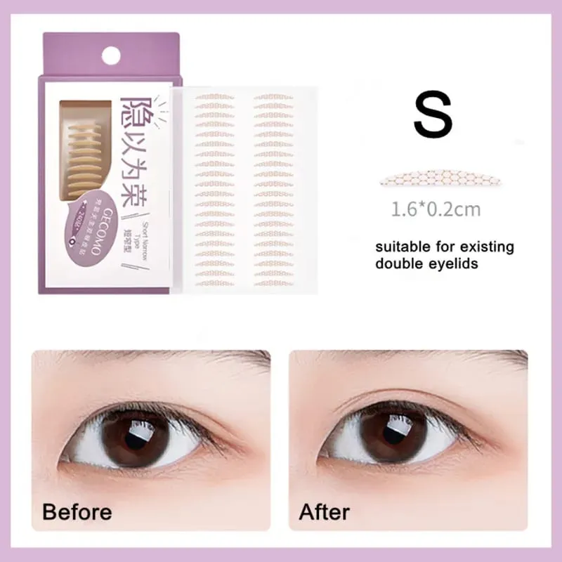960PCS Invisible Double Eyelid Tape Sticker Long Lasting Double-Fold Self-Adhesive Paste Clear Beige Big Eye Tools