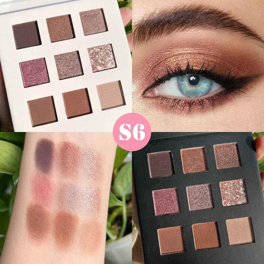 Alta pigmentada shimmer sombra fosco cosméticos paleta de sombra personalizada vegan compõem venda quente sombra de olho