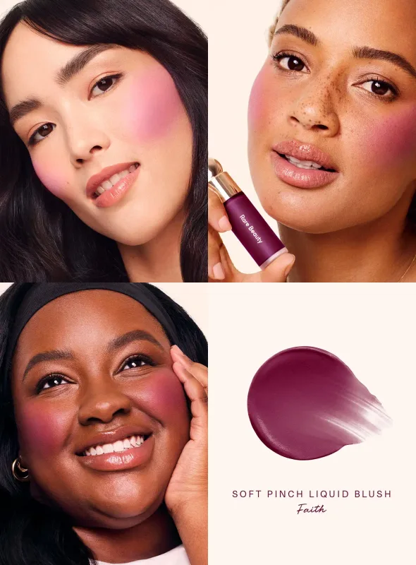 Rare Beauty New Liquid Blush and Liquid Luminizer Bundle Set Enchant Enlighten Hightlighter Happy Joy Lucky Love Hope Blush Gift