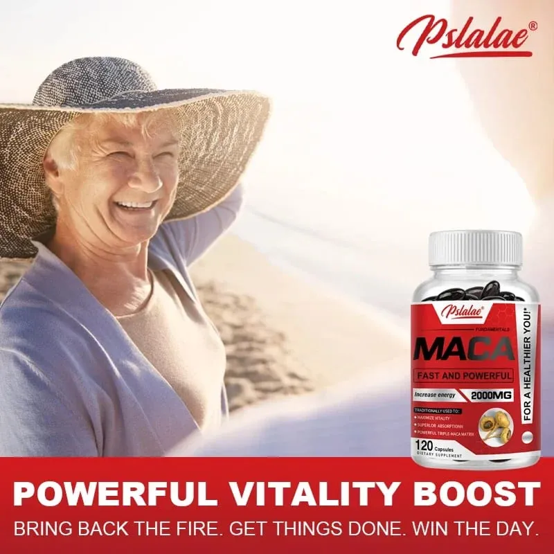 Cápsulas de raiz de maca - aumentam a resistência e a força para maximizar a vitalidade e melhorar o desempenho da massa muscular — image 6