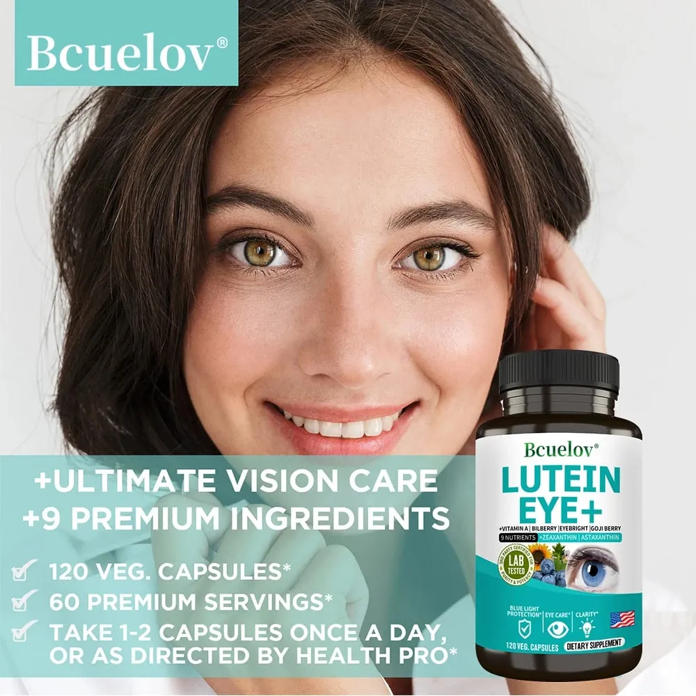 Suplemento de luteína contendo vitamina A, zeaxantina, astaxantina e extrato de mirtilo para apoiar a saúde da visão e dos olhos — image 6