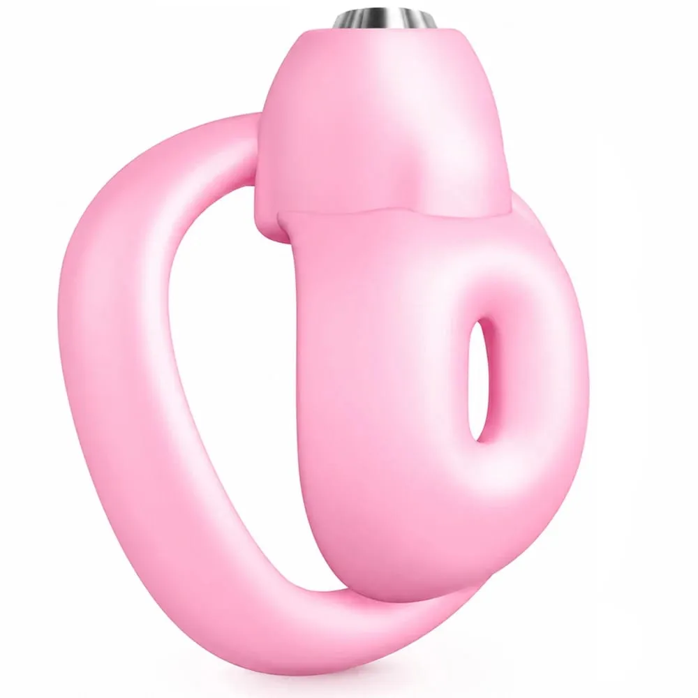 Conjunto de gaiola de castidade para pênis masculino, mini gaiola de castidade pequena com 5 anéis penianos, bondage, escravo, brinquedo sexual para homens