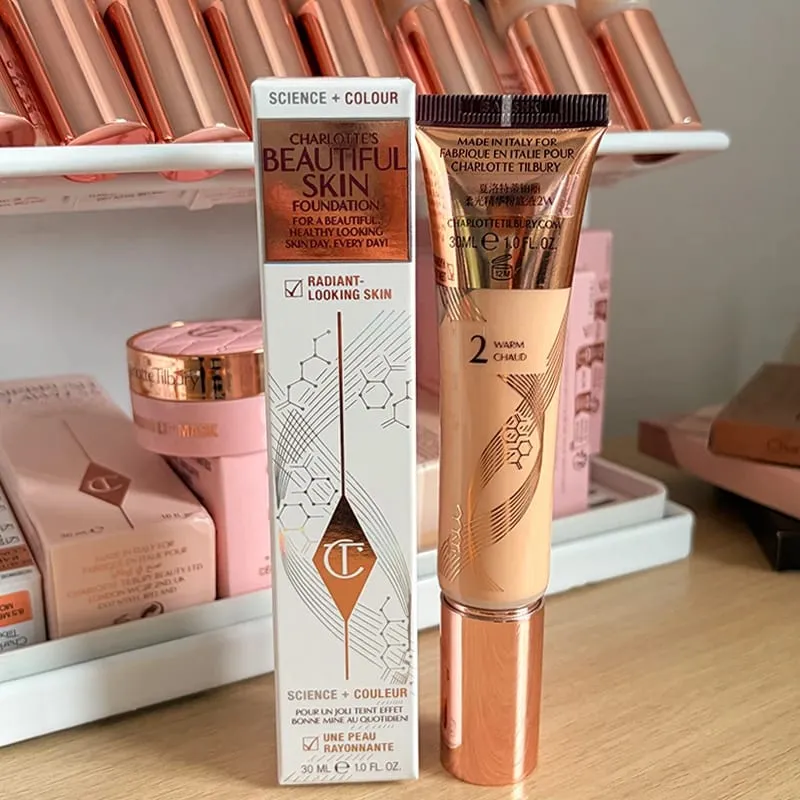 Charlotte Latest Tilbury Moisturized Plump Lip Gloss Highlights Concealer Liquid Foundation Two Color Heartbeat Blush Makeup