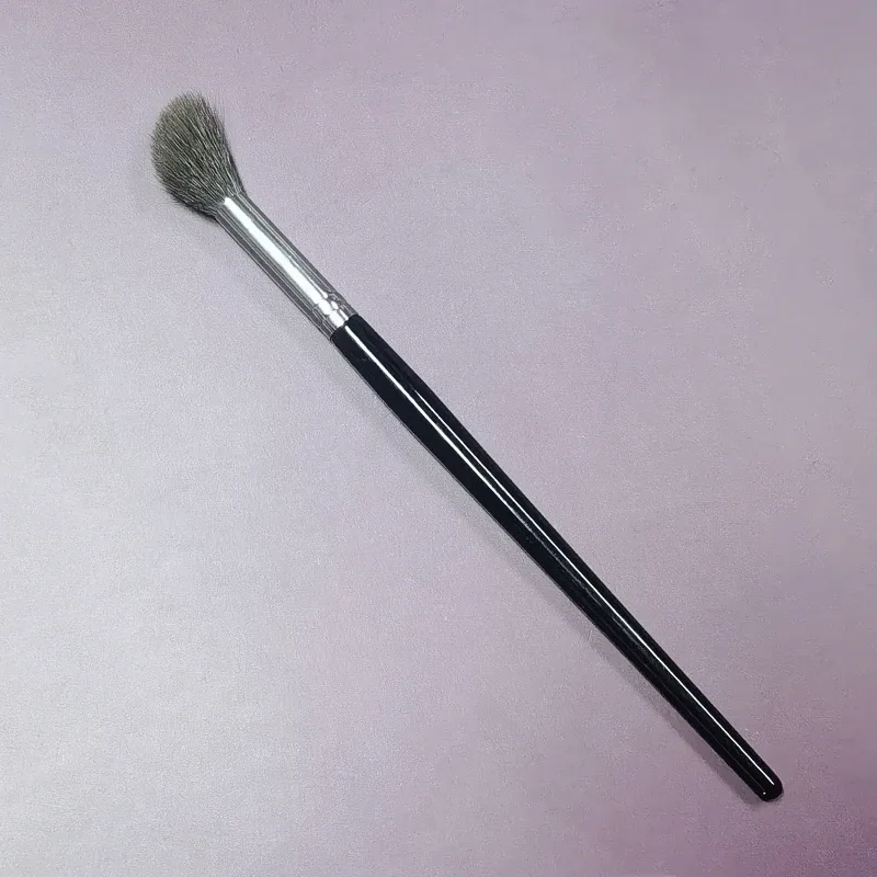 Pincéis de iluminador angulares, sombra de rosto, mistura de cabelo de cabra natural, pó, blush, ferramentas de pincel de maquiagem