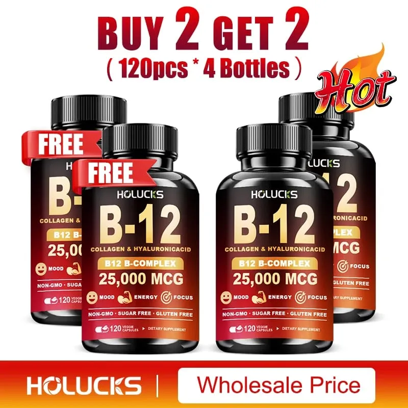 維生素 B12 複合補充劑有益於大腦和心臟功能支持記憶學習新陳代謝有助於增強自然能量
