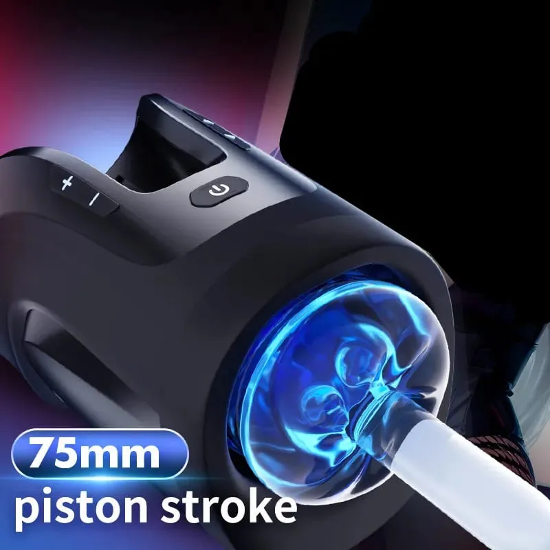Leten THRUSTING-PRO automático 75mm vibrador telescópico de alta velocidade masturbador masculino máquina sucção masturbação brinquedos sexuais para homem