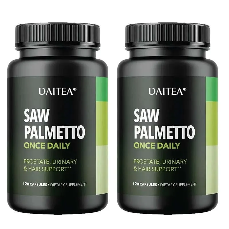 Daitea viu cápsula de palma da próstata suplemento de saúde suporte do trato urinário suporte de saúde da bexiga promover o crescimento do cabelo