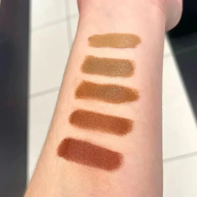 Barra de sombra bronzeadora de beleza rara, lado brilhante, bronze frio, tom cinza, bastão de contorno, suave, duradouro, à prova d'água, maquiagem facial, cosméticos