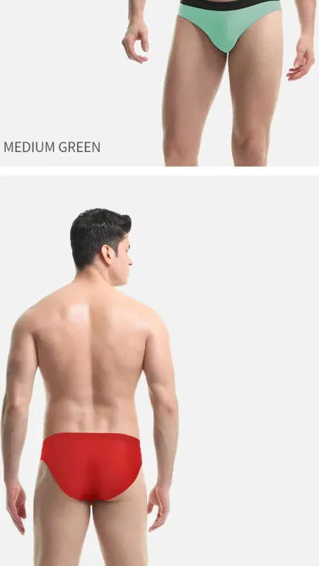 Cuecas com textura de seda gelada 3PC, super frescas na pele no verão, aproveite o toque sedoso