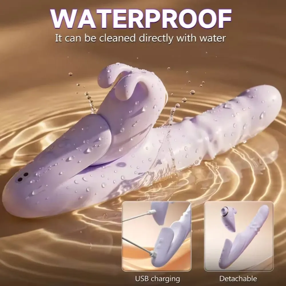 Thrusting Vibrator Detachable Sucker Orgasm Clitoris Stimulator APP Control 9 Sucking & 9 Telescopic Modes Sex Toys for Wome