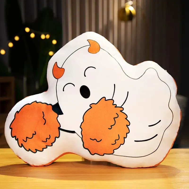30cm engraçado abóbora fantasma bonito elfos esqueleto morte gato escuro travesseiro macio halloween decoração para casa sofá almofada cochilo brinquedos de sono