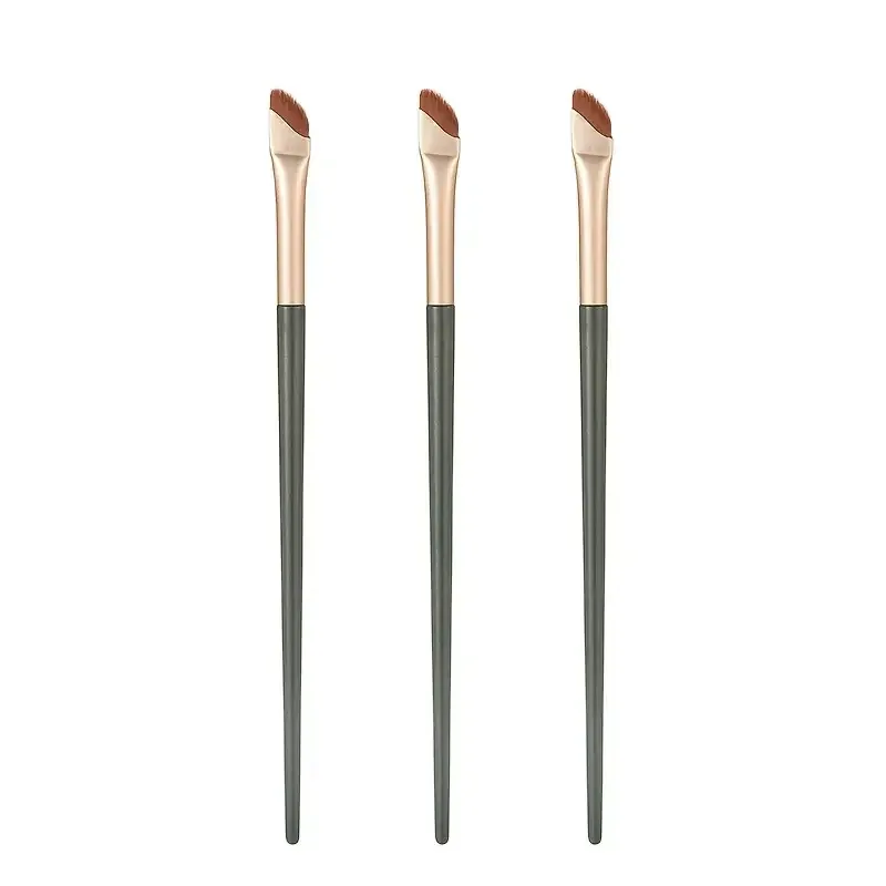 1/3 pincéis de delineador de bisturi com ponta de ângulo ultrafino pincel de sobrancelha de ângulo plano pincel de detalhes finos para maquiagem de olhos e área dos olhos