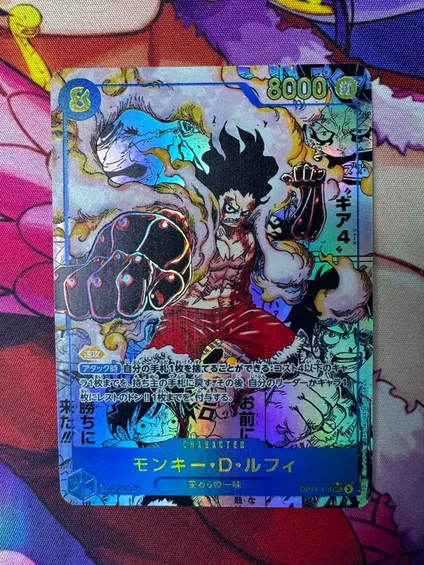 ONE PIECE Roronoa Zoro Monkey D. Luffy DIY Homemade Collection Card English Japanese Version Toys Christmas Birthday Gift