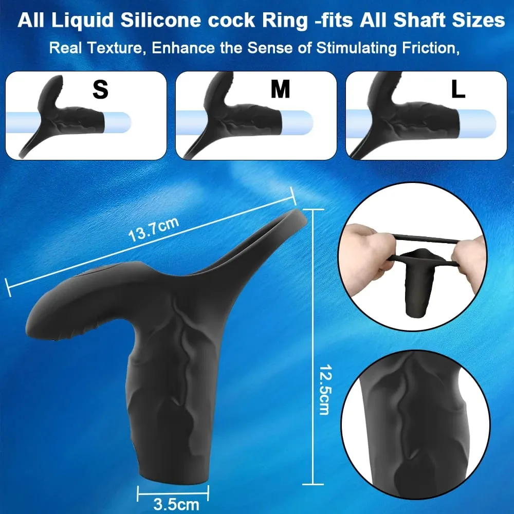Vibratório pênis manga 10 modos galo anel g ponto estimular vibrador brinquedos sexuais para homens pênis atraso ejaculação ereção trainer 18