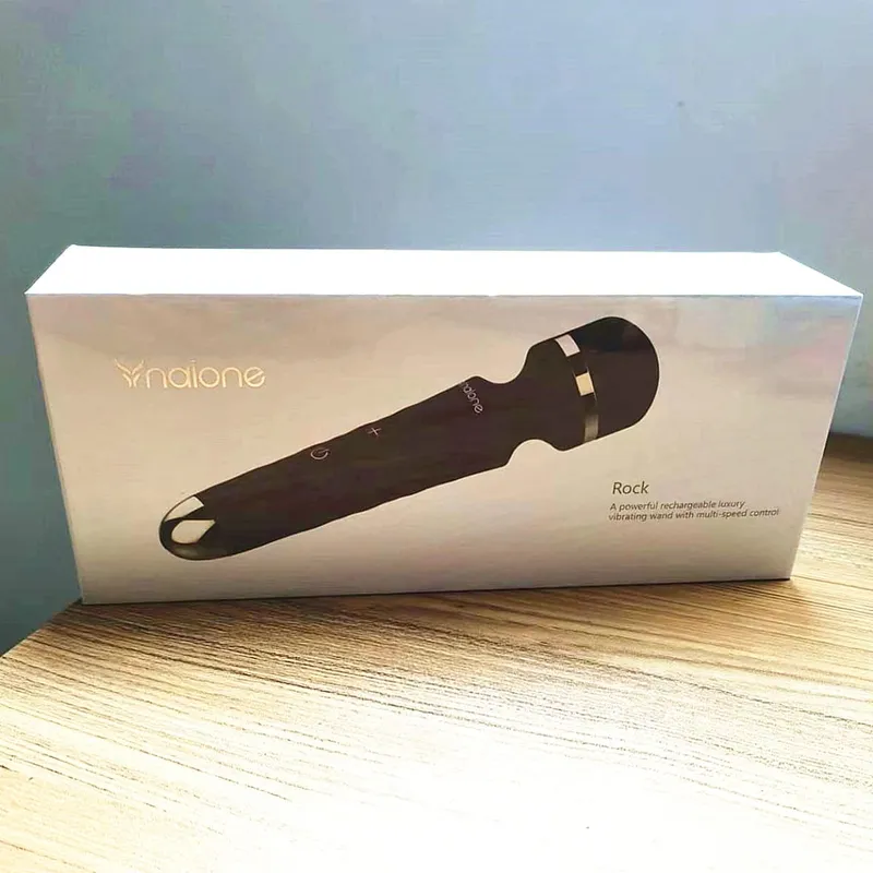 Nalone 強力振動器可選 3 個噴嘴 USB 充電魔棒 AV 振動器按摩器振動假陽具成人 18 歲以上女性性玩具