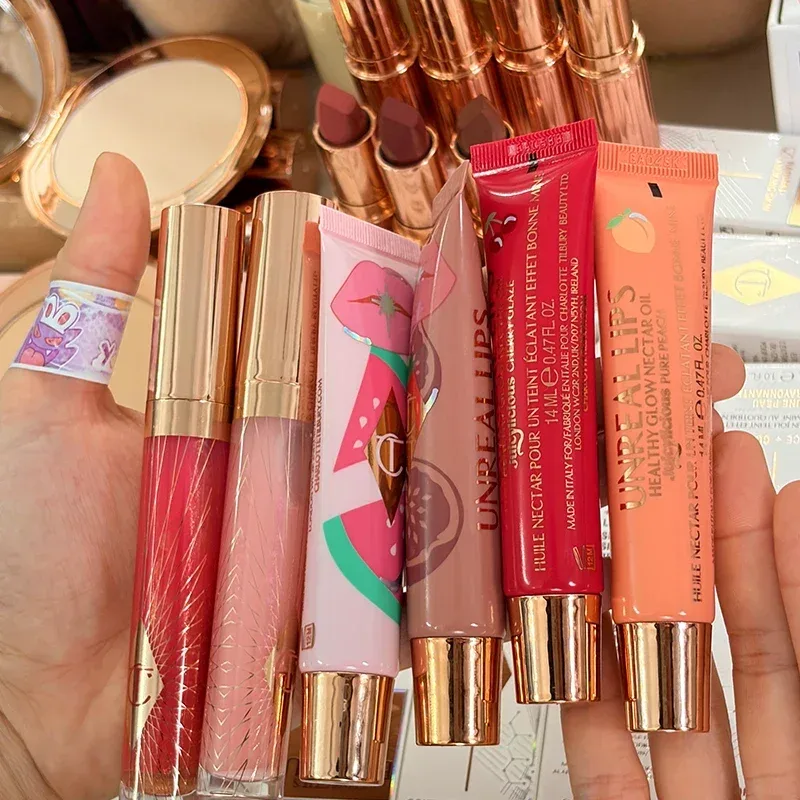 CT Summer Limited Lip Gloss Hydrating Lipstick Setting Powder Shine Nine-Color Eyeshadow Palette Blush Skincare Essence Makeup