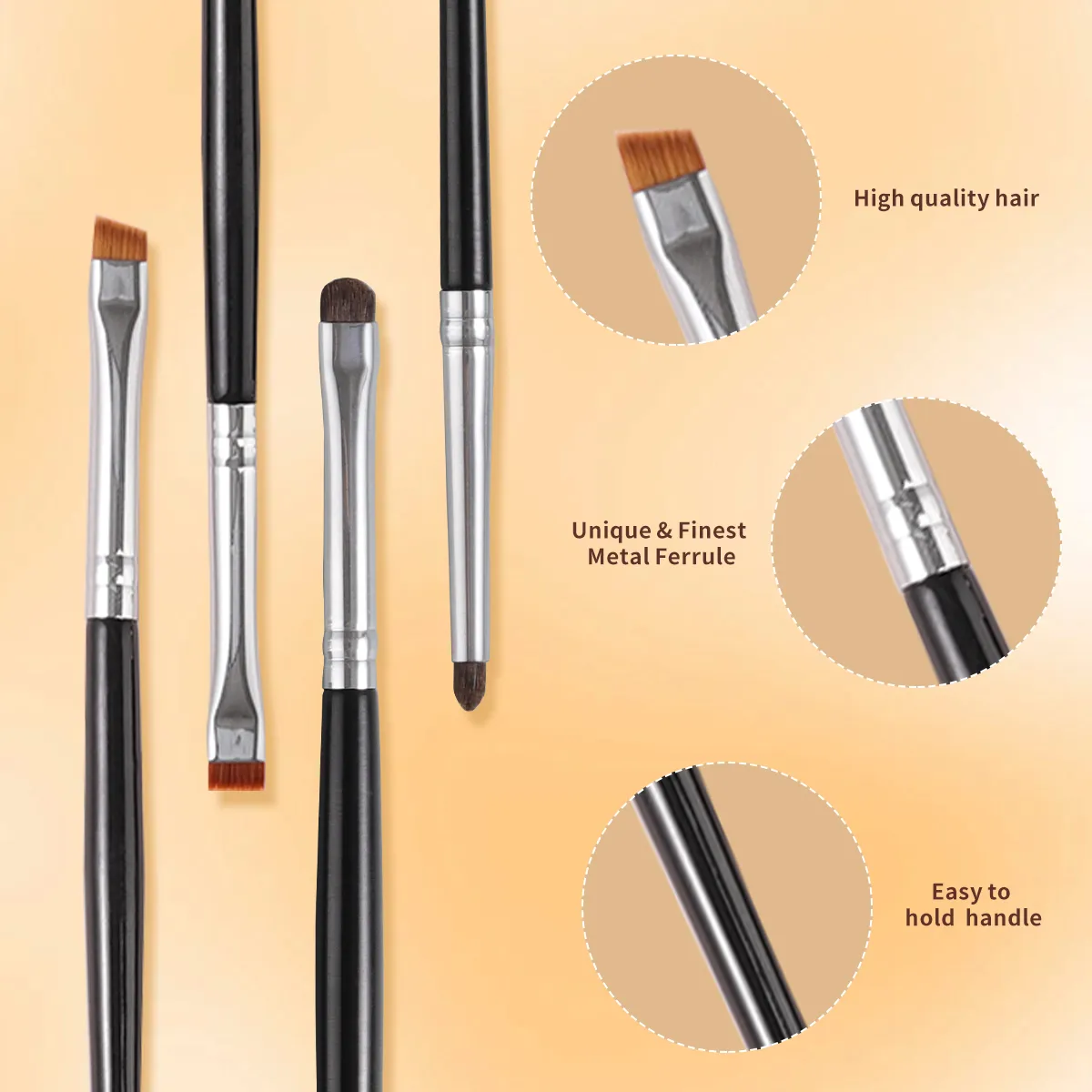 OVW Ultimate Eye Makeup Brush Set: Precision Eyeliner Detailing Blending Concealer and All-Purpose Brushes for Flawless Arti