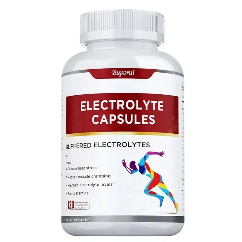 Electrolyte Capsules - Contains Vitamin D Promotes Electrolyte Balance Improves Cognitive Function Relieves Fatigue Non-GMO