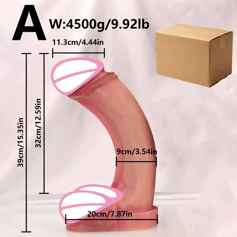 Super realista enorme vibrador grosso macio silicone pênis ventosa adequado para inserção vaginal brinquedos sexuais adultos para mulheres homens gay