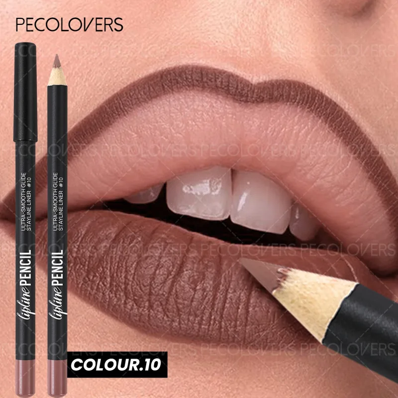 Long-Lasting Matte Lip Liner Sweat-Resistant Smudge-Free Durable & Smooth Lipliner For Makeup Newbies & Enthusiasts
