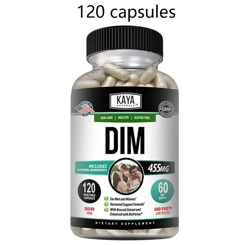 DIM Capsules - DIM Supplement for Men and Women | Herbal Supplement for Hormone Balance Menopause and Prostate