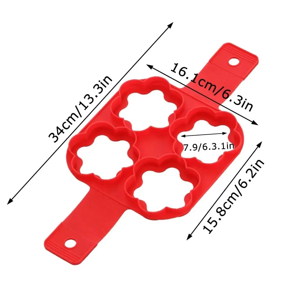 Ovo panqueca anel antiaderente fabricante de panqueca molde silicone ovo fogão frito ovo shaper omelete moldes para cozinha acessórios de cozimento