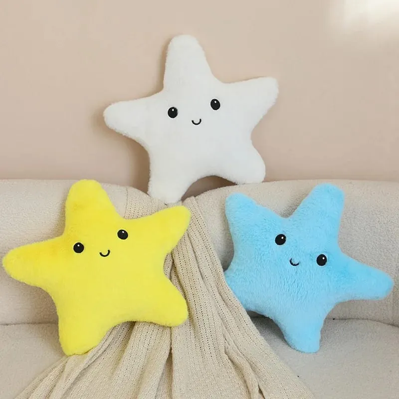 Ngôi Sao Năm Cánh Sao Biển Sang Trọng Sao Gối Nhiều Màu Sắc Ngôi Sao Nhồi Bông Sang Trọng Đồ Chơi Sofa Nhà Phòng Ngủ Đệm Quà Tặng dành Cho Bạn Bè